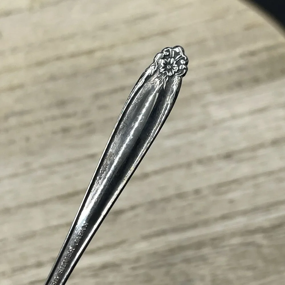 VTG ATQ Nickel Plated Japan Spoon Tarnished